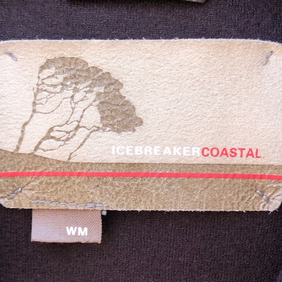 Icebreaker Merino Wool Gray/Plum Jacket - Picture 4 of 7